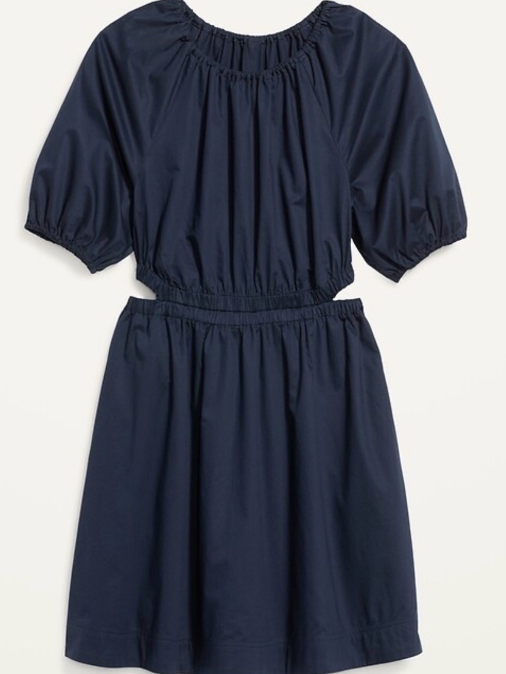 Old Navy Waist-Defined Puff-Sleeve Side-Cutout Mini Dress Size 2X